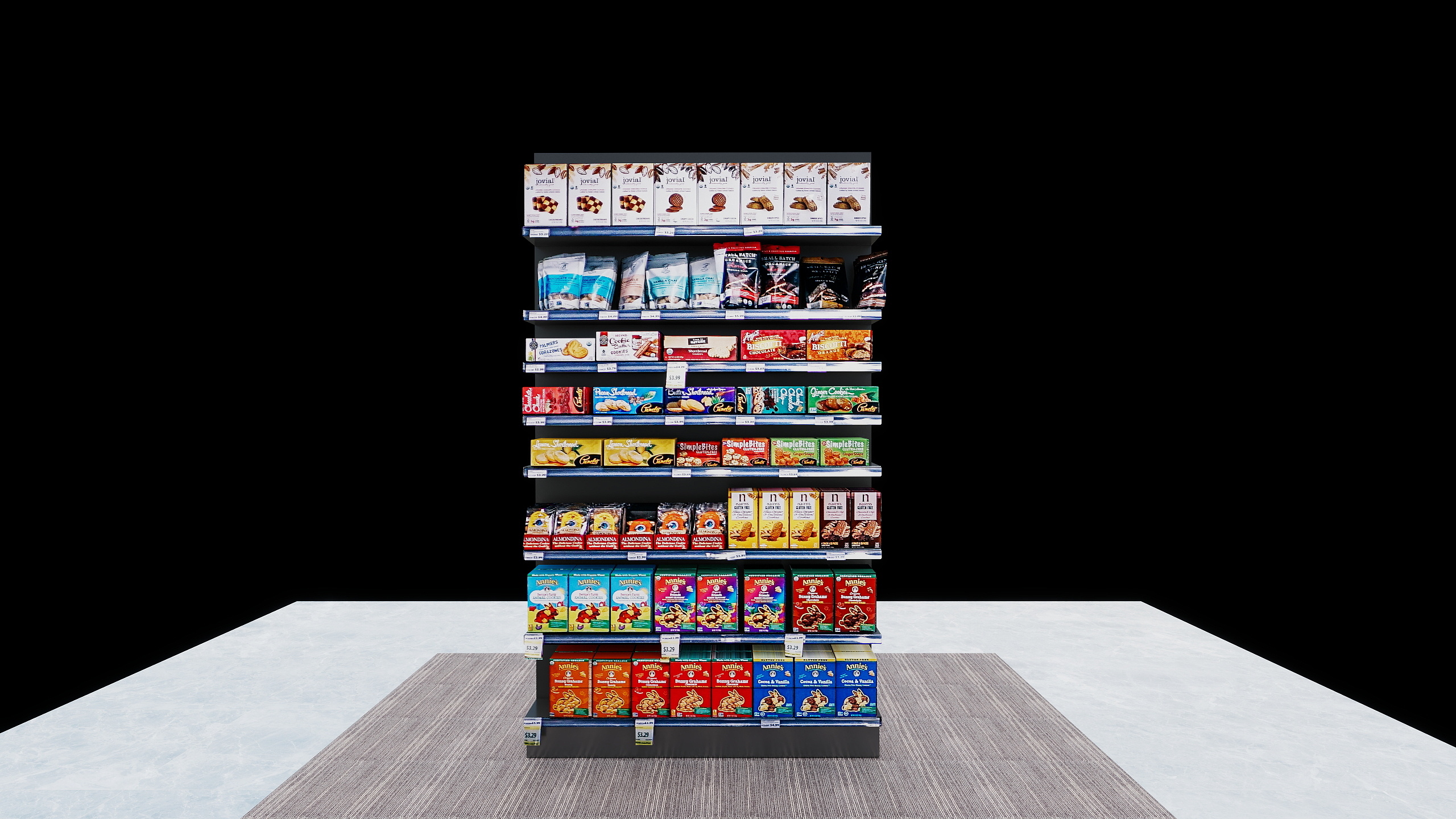 Single-Sided Display Shelf